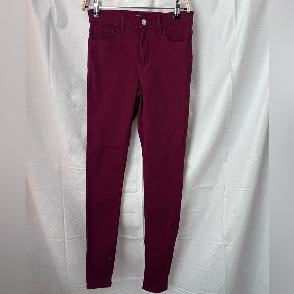 Levi's Women's Deep Red Skinny Jeans